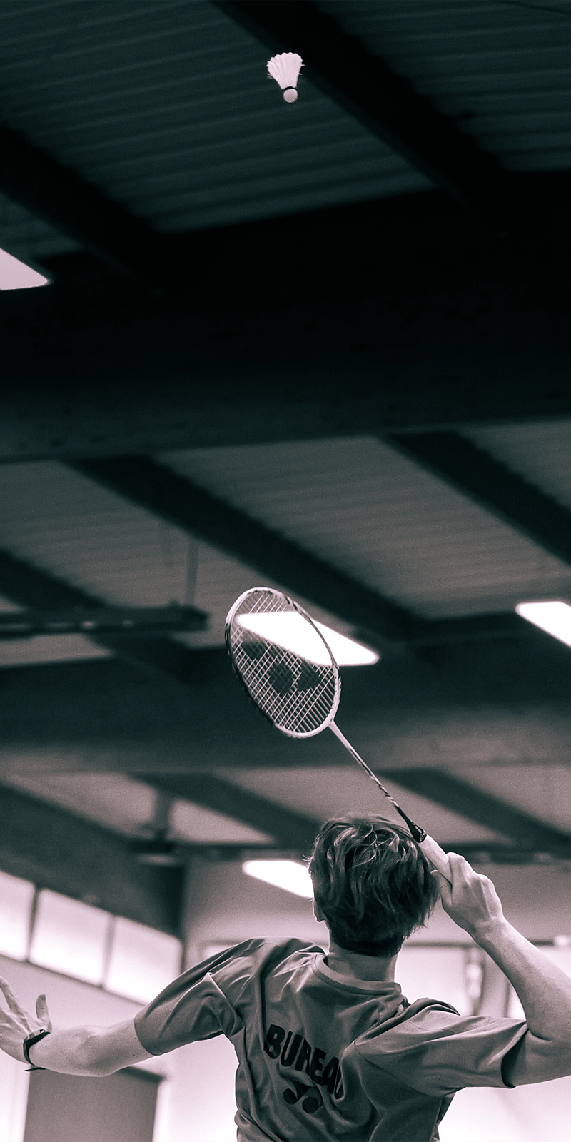 Badminton · joueur en action
