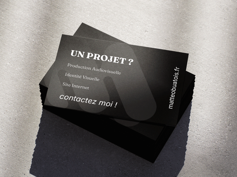 Mockup carte de visite